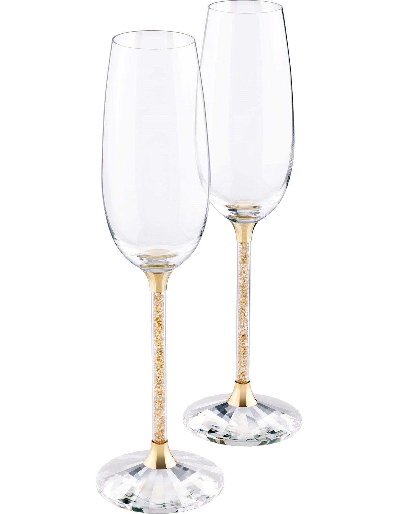 Picture of Crystalline Şampanya Kadehleri, Altın Rengi (2’li Set)