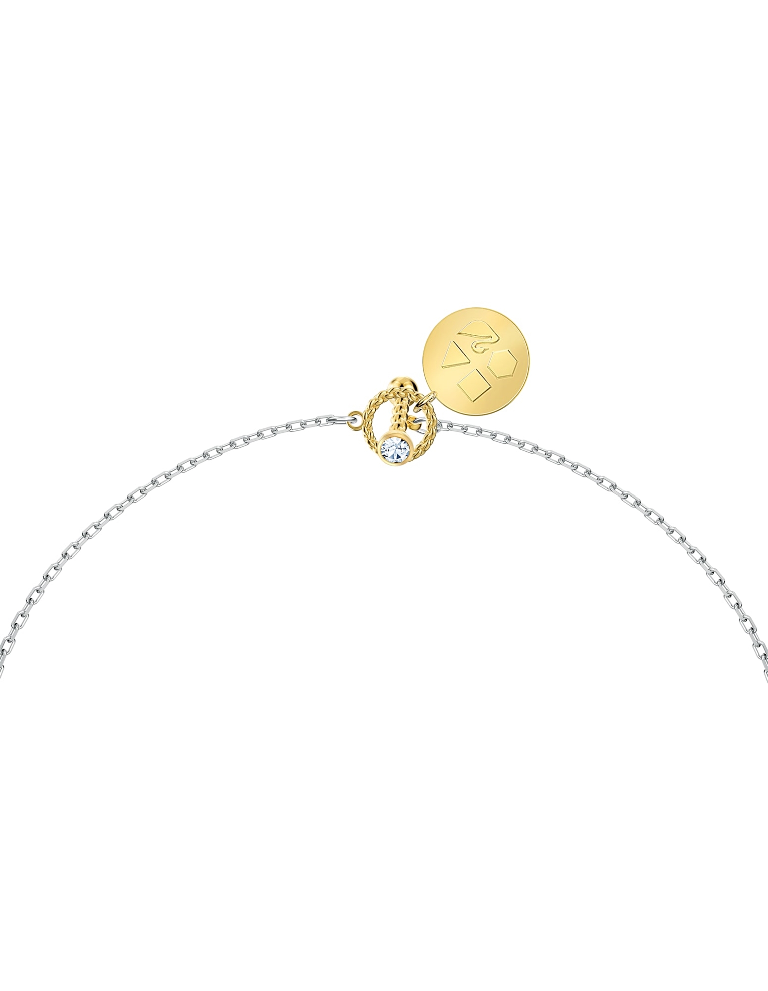 Picture of Zodiac II kolye, İkizler, Beyaz, Karışık metal