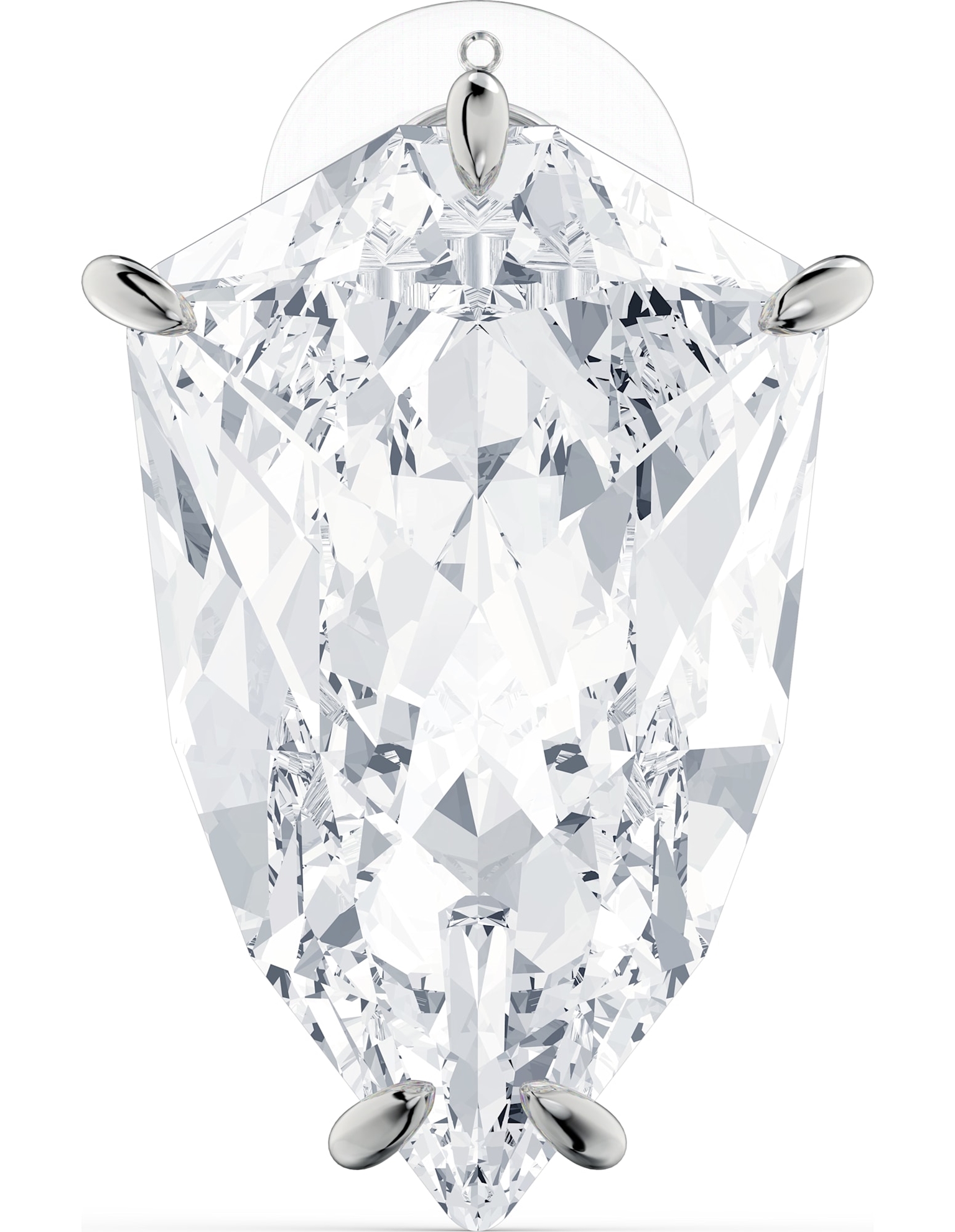 Picture of Mesmera Küpe, Trilliant kesim kristal, Beyaz, Rodyum kaplama
