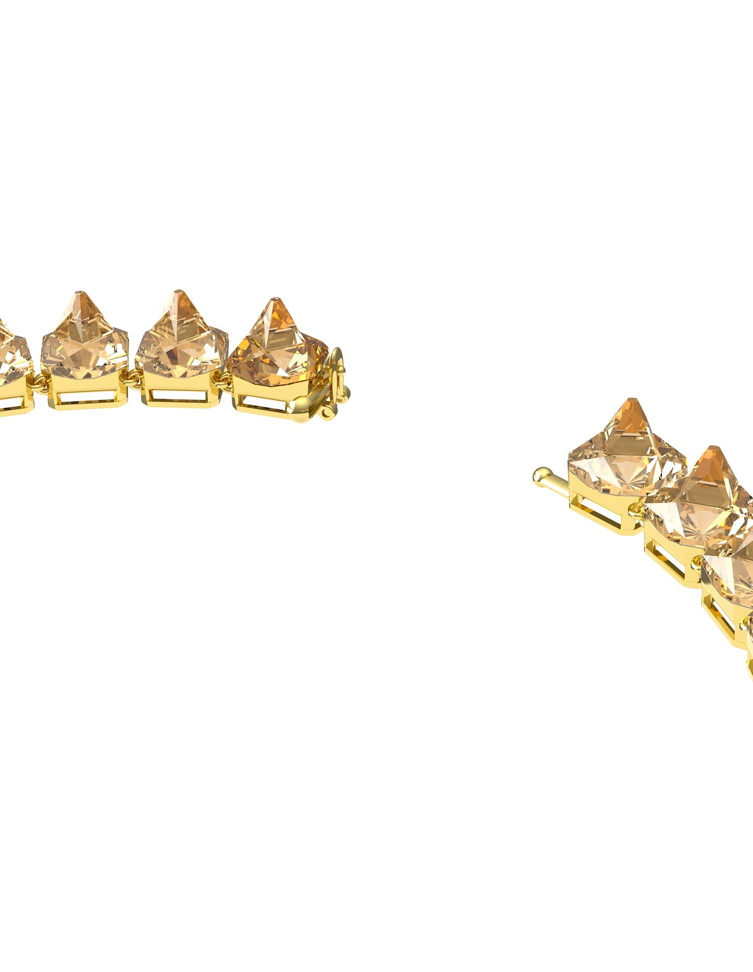 Picture of Chroma Kolye, Sivri uç kristaller, Sarı, Altın rengi kaplama